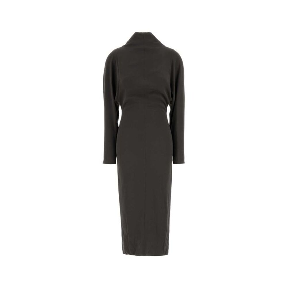Giorgio Armani Women Dark Grey Stretch Crepe Dress